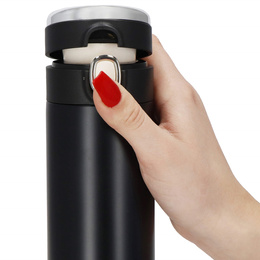 Kubek termiczny 420 ml ze stali nierdzewnej na kawę herbatę, z wyświetlaczem temp. czarny