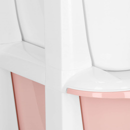 Regał na zabawki z 4 szufladami, pojemnik na kółkach, mobilny orgaznizer pastelowy