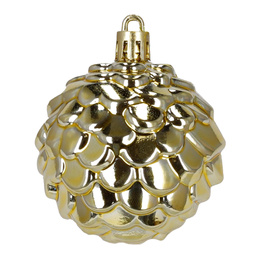 Bombki choinkowe 47 szt. zestaw dekoracji świątecznych, nietłukące, brązowy, złoty, biały