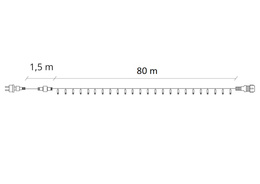 Lampki choinkowe 1000 Led biały zimny 81,5 m oświetlenie świąteczne IP44 niebieski flash