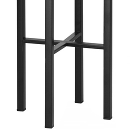 Stojący kwietnik 74 cm stojak z doniczką na kwiaty nowoczesny loft czarny