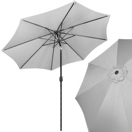 Parasol ogrodowy składany 300 cm duży na balkon szary