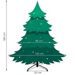 Choinka sztuczna 180 cm premium świerk PE 100%