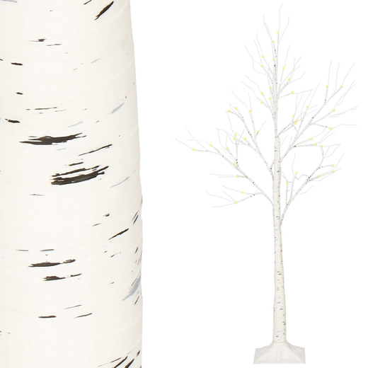 Świecące drzewko 150 cm brzoza 72 Led drzewko świąteczne