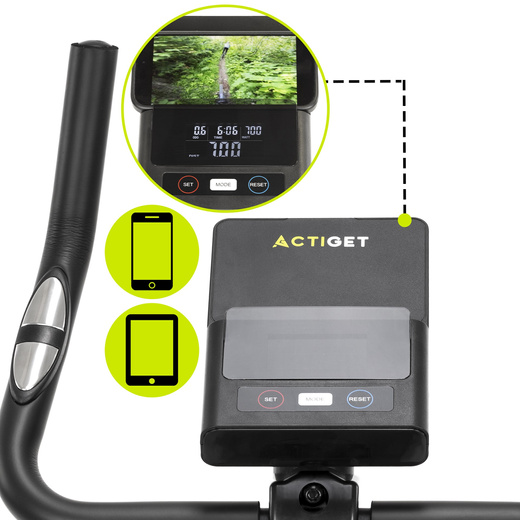 Rower stacjonarny, magnetyczny 8 poziomów oporu, rowerek treningowy z czujnikiem tętna