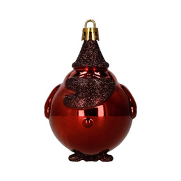 Bombki choinkowe 12 szt. zestaw dekoracji świątecznych, nietłukące, czerwone