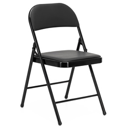 Krzesło cateringowe składane bankietowe, turystyczne do ogrodu czarne
