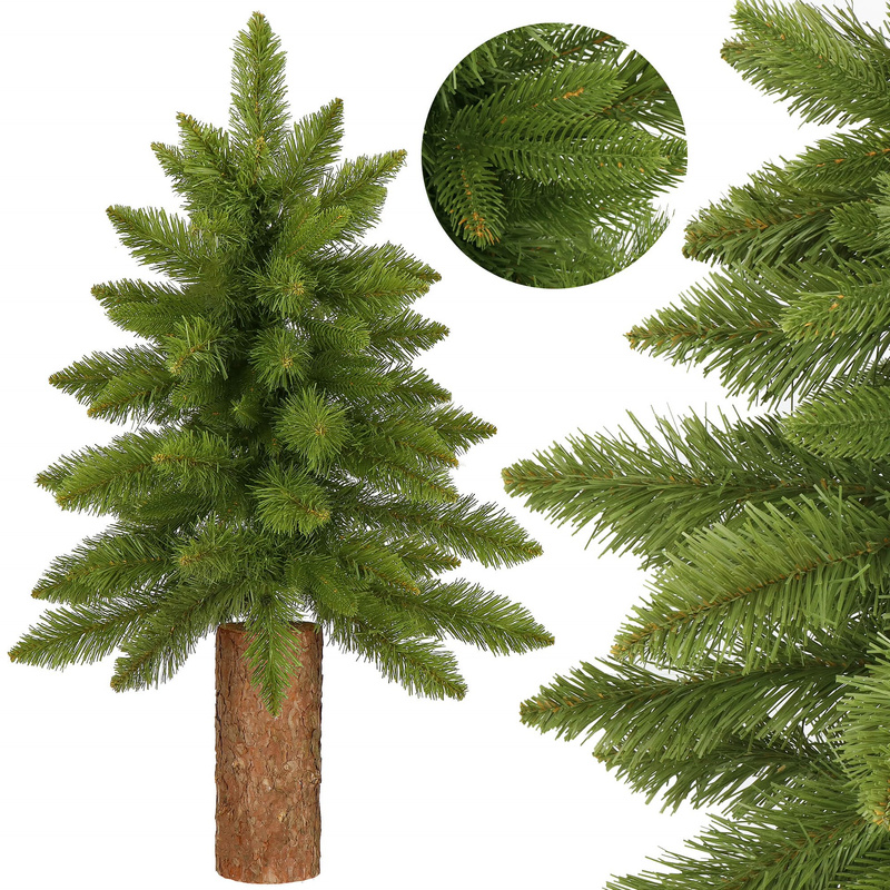 Choinka na pniu 90 cm sztuczna jodła zielona