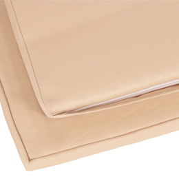 Meble ogrodowe zestaw modułowy technorattan stolik kawowy i 6 modułów beżowy