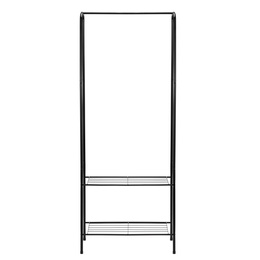Wieszak stojący na ubrania z półką na buty 150x60x34 cm wolnostojący stojak do garderoby