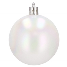 Bombki choinkowe 30 szt. ozdoby świąteczne biały