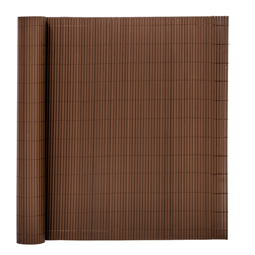 Osłona PVC maskująca na balkon, taras, ogrodzenie 500x140 cm brązowa
