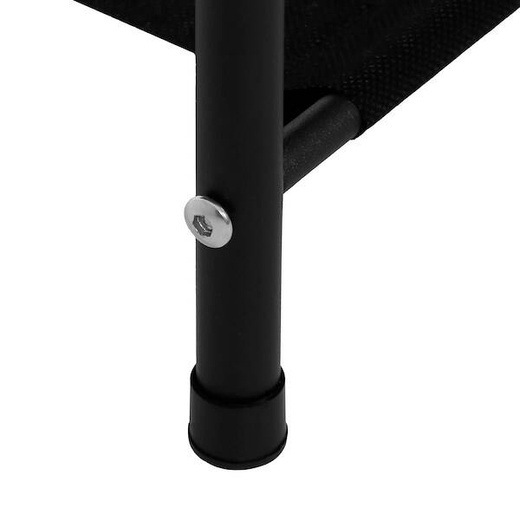 Wieszak na ubrania 150x80x25 cm metalowy stojak na buty loft czarny