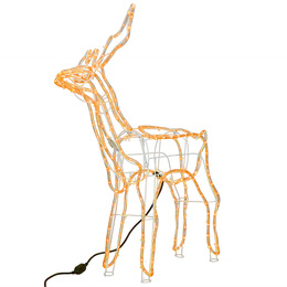 Renifer Led 85 cm świąteczny, świetlna dekoracja do ogrodu biały ciepły