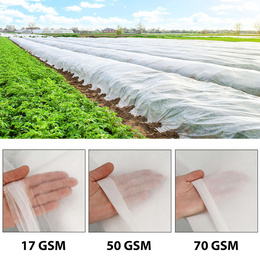 Agrowłóknina zimowa 70g/m2 otulina gruba 50x1,6m biała