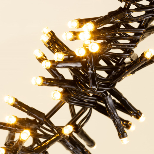 Wieniec świetlny 40 cm stroik świateczny na drzwi 300 LED ciepły biały