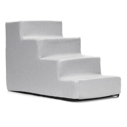 Schodki dla psa do łóżka 40 cm podest, rampa 4-stopniowa, szara