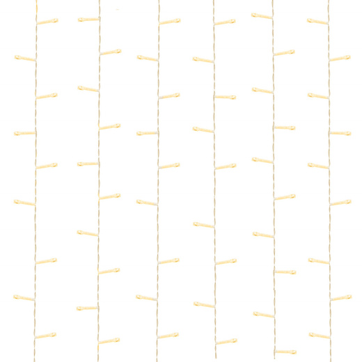 Kurtyna świetlna 200 led girlanda, lampki sople biały ciepły