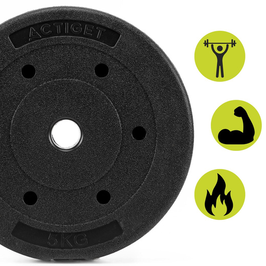 Obciążenie bitumiczne 5 kg 2szt. talerz kompozytowy 29 mm krążek do sztangi hantli