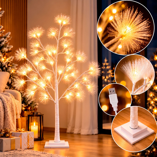 Świecące drzewko 90 cm sosna 48 Led drzewko świąteczne dekoracja ozdoba świetlna
