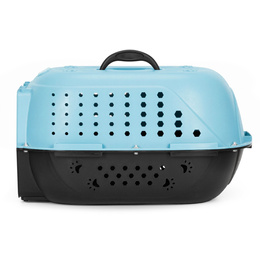 Transporter dla kota psa gryzoni do 7 kg 48x33x27 cm niebiesko-czarny