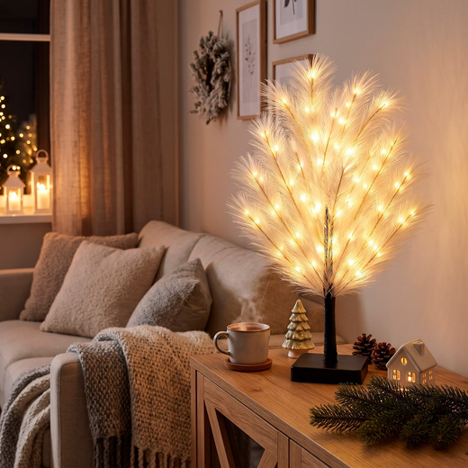 Choinka 20 LED drzewko świąteczne 45 cm dekoracja na stół, ozdoba świetlna, ciepła biel