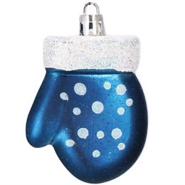 Bombki choinkowe 77 szt. granatowy zestaw choinkowy