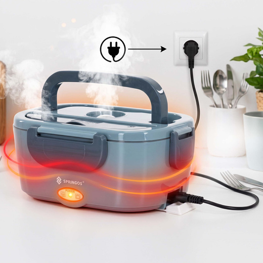 Pojemnik na żywność, podgrzewany Lunchbox elektryczny 1,5 l termos obiadowy