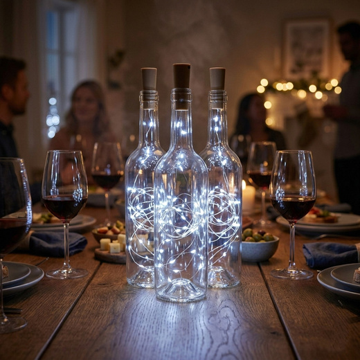 Lampki choinkowe 20 LED biały zimny