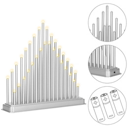 Świecznik adwentowy 33 świece srebrny