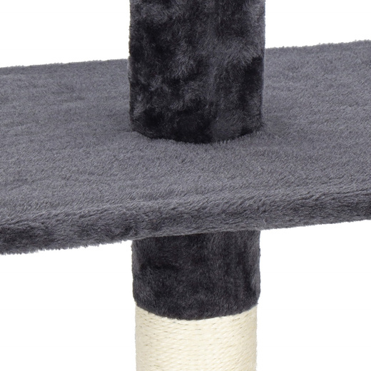 Drapak dla kota sufitowy sizal słupek z legowiskiem i platformami 245 - 260 cm