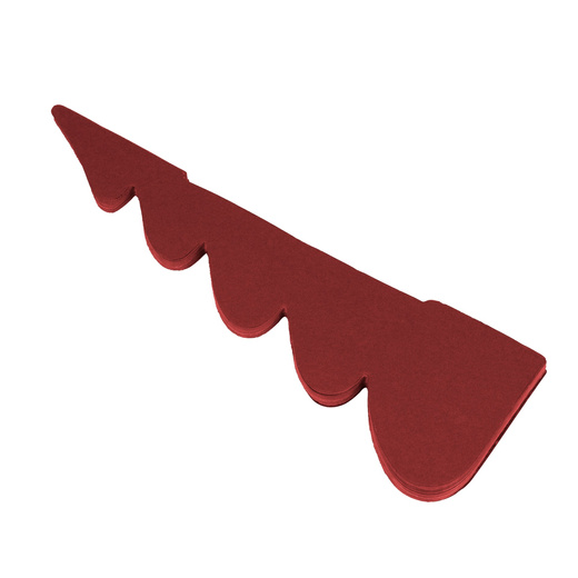 Papierowa choinka 30 cm ozdoba świąteczna dekoracja 3D z magnesem bordowa