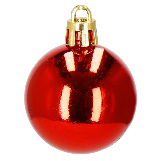 Bombki choinkowe 101 szt. ozdoby świąteczne zestaw z gwiazdą czerwone