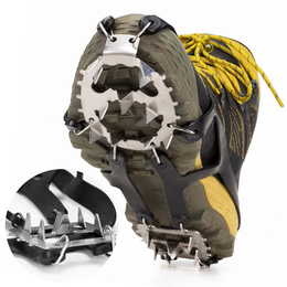 Raczki na buty turystyczne, nakładki rozmiar 40-45 czarne