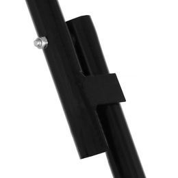 Stół składany cateringowy 110x80 cm okrągły stolik bankietowy koktajlowy czarny