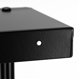 Wieszak łazienkowy, ścienna półka na ręczniki, pionowa, czarna