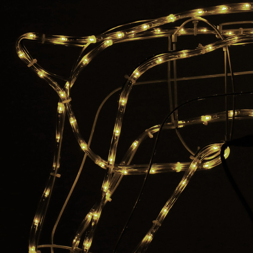 Renifer Led 115 cm świąteczny z ruchomą głową świetlna dekoracja do ogrodu biały ciepły