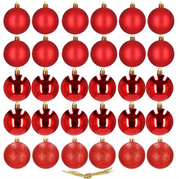 Bombki choinkowe 4 cm na choinkę 30 szt.