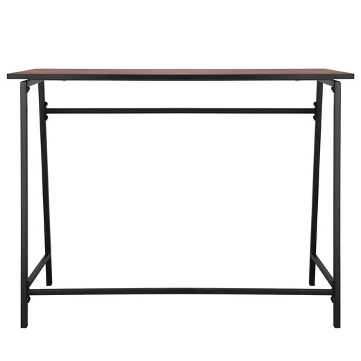 Biurko, stolik do pracy przy komputerze, gamingowy loft 100x50x76 cm czarno-brązowy