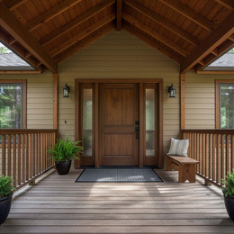 Wycieraczka wejściowa, mata pod drzwi 90x60 czarno-grafitowa