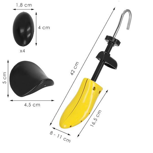 Prawidła do rozciągania butów, plastikowe rozmiar 42-44 zestaw 2 szt.