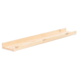 Półka ścienna na przyprawy, książki 90 cm zestaw 2 szt. półki wiszące brązowe