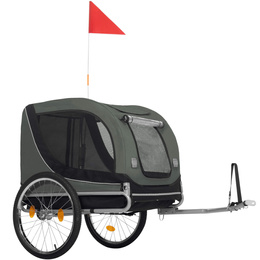 Przyczepka rowerowa dla psa, 40 kg wózek rowerowy do przewozu zwierząt, transporter 