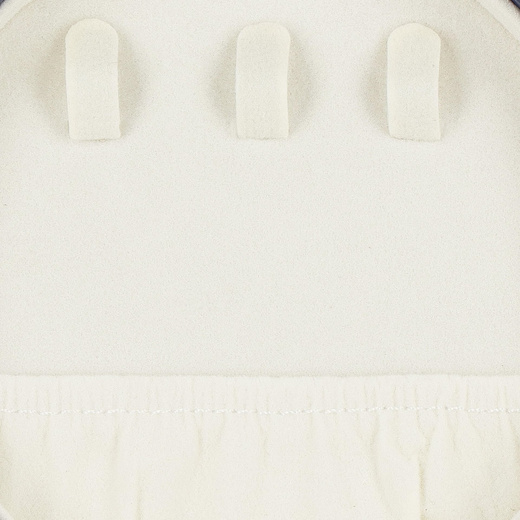 Szkatułka na biżuterię okrągła 11x5 cm granatowy organizer z przegródkami ekoskóra