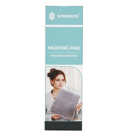 Mata grzewcza 60x30 cm elektryczna poduszka rozgrzewająca z pilotem i timerem, szara