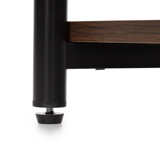 Szafka nocna, stolik z półkami do sypialni 35x31x59 cm nakastnik, ciemnobrązowy