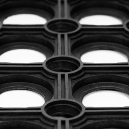 Wycieraczka wejściowa, mata pod drzwi 90x60 ażurowa, czarno-grafitowa