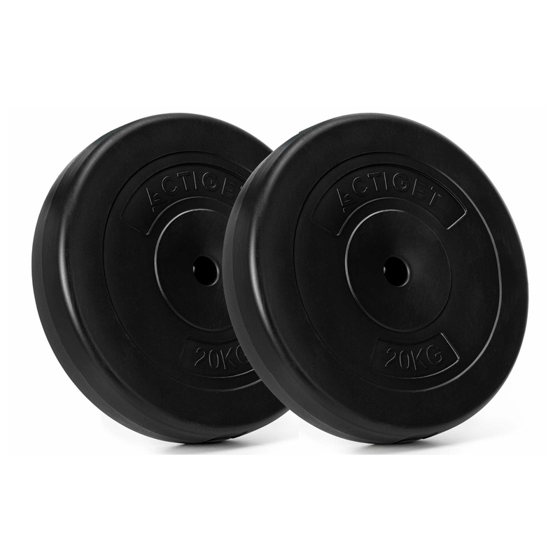 Obciążenie bitumiczne 20 kg 2 szt. talerz kompozytowy 31 mm krążek do sztangi hantli