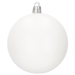 Bombki choinkowe 30 szt. biały 8cm zestaw choinkowy