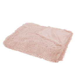 Narzuta na łóżko, pled 160x200 cm dwustronny koc na kanapę odcienie różowego